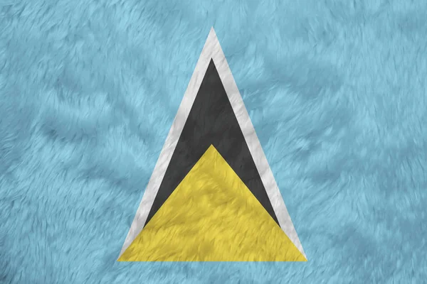 Towel Fabric Pattern Flag Saint Lucia Crease Saint Lucia Flag — Stock Photo, Image