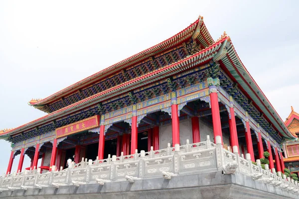 Nonthaburi Tailândia Julho 2017 Edifício Principal Estilo Chinês Templo Boromracha — Fotografia de Stock