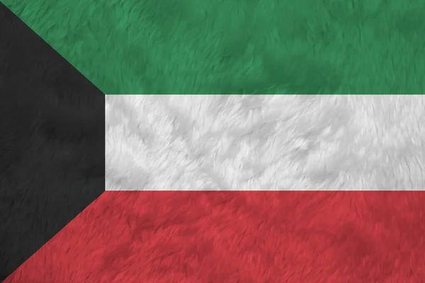 Towel fabric pattern flag of United Arab Emirates, Crease of UAE flag background, green white and black with a vertical one fourth width red bar at the hoist.