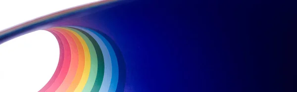 Gökkuşağı dalgalı kıvrımlı çizgileri dinamik tarzda olan soyut parlak yumuşak tasarım arka planı, Şablon pankart tasarımı konsepti 