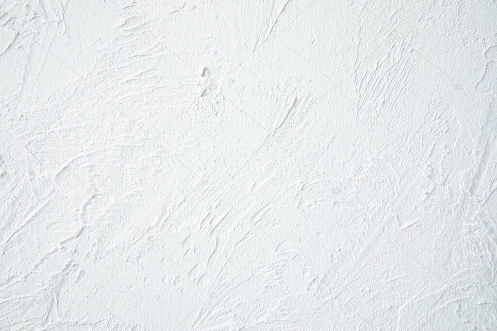 abstract texture of rough plaster white wall background  