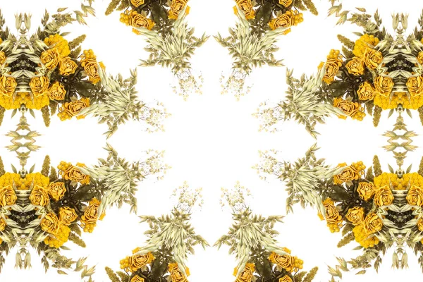 Abstrakte Schöne Nahtlose Bunte Blumenmuster Aus Blumen Und Blättern — Stockfoto