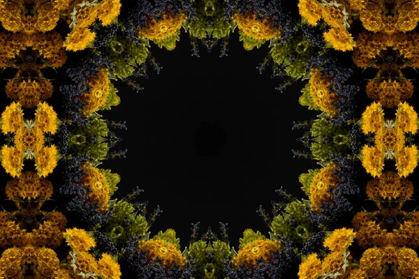 Abstract Kleurrijk Naadloos Patroon Met Bloemmotieven Van Bloemen Bladeren — Stockfoto