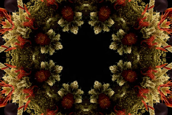 Abstract Kleurrijk Naadloos Patroon Met Bloemmotieven Van Bloemen Bladeren — Stockfoto