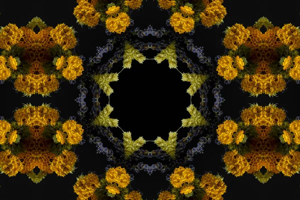 Abstract Kleurrijk Naadloos Patroon Met Bloemmotieven Van Bloemen Bladeren — Stockfoto