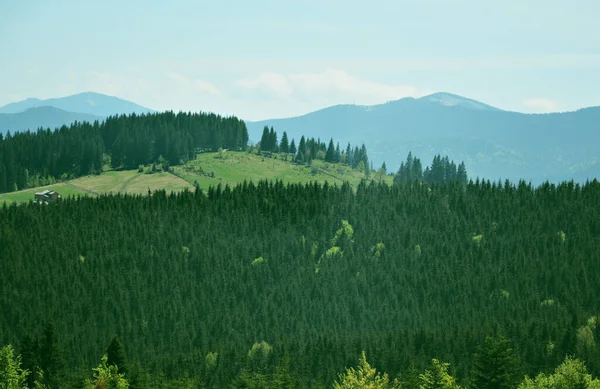 Schöne Aussicht Auf Die Berge Europäische Urlaubszeit Der Berglandschaft — Stockfoto