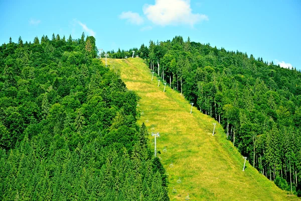 Schöne Aussicht Auf Die Berge Europäische Urlaubszeit Der Berglandschaft — Stockfoto