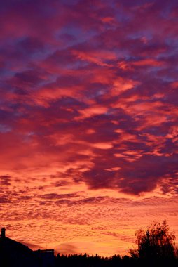   Güzel bulutlar, manzara, tatil görüntüsü.