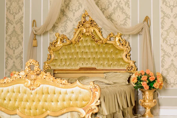 Barocke Schlafzimmer Suite Königlichen Interieur — Stockfoto
