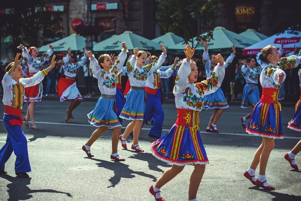 Kiev Ukrayna Mayıs Avrupa Sokakları Şehir Şehir Hayatının Eski Mimarisi — Stok fotoğraf