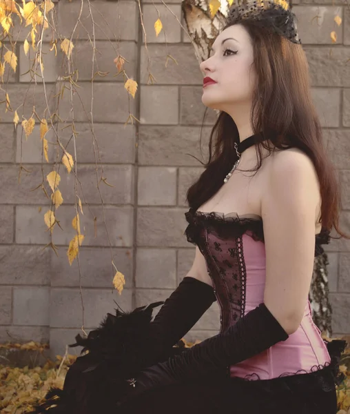 Halloween Zeit Schöne Hexenfeier Kostüme Und Ideen Für Party Ladys — Stockfoto