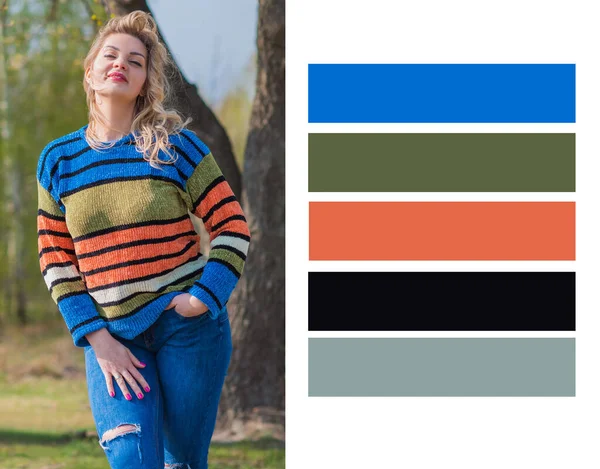 Fashionable Colors Clothes 2020 2021 Fashion Trend — Stockfoto
