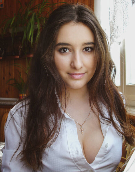 Simple american student girl. The life of students and young people and their behavior away from home. Finding yourself and your style 