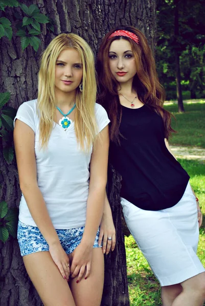 Paar Junger Schwestern Lgbtq Gemeinschaft — Stockfoto
