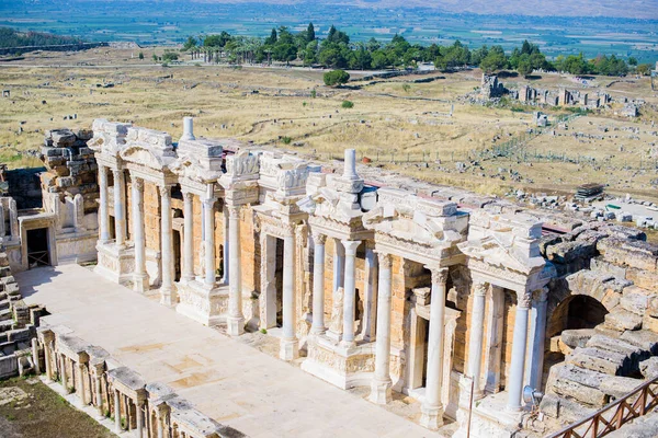 Piscinas Travertino Naturais Terraços Pamukkale Castelo Algodão Sudoeste Turquia — Fotografia de Stock