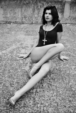 Bayanlar için sıcak yaz stili, tatil zamanı, açık havada moda solaryumu 