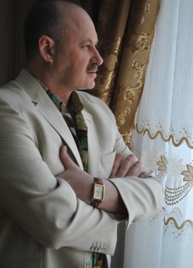 Olgun yaşlı adam hayatı, yaşam tarzı konsepti yaşlı insanlar, hayat parçaları.