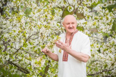 Olgun yaşlı adam hayatı, yaşam tarzı konsepti yaşlı insanlar, hayat parçaları.