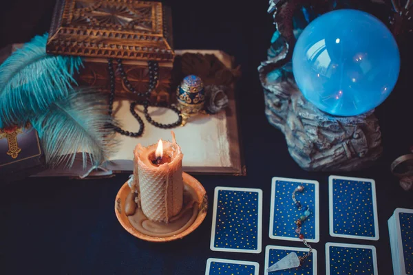 Europe Ukraine Kiev June Illustrative Editorial Mystical Atmosphere View Tarot — Stock Photo, Image