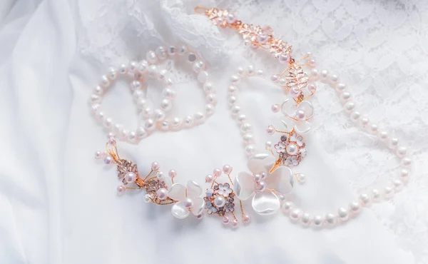 Bijoux Style Romantique Vintage Détails Mariage — Photo