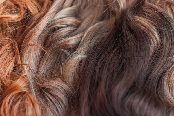 Perucas Cabelo Natural Sintético Conceito Beleza Feminina — Fotografia de Stock