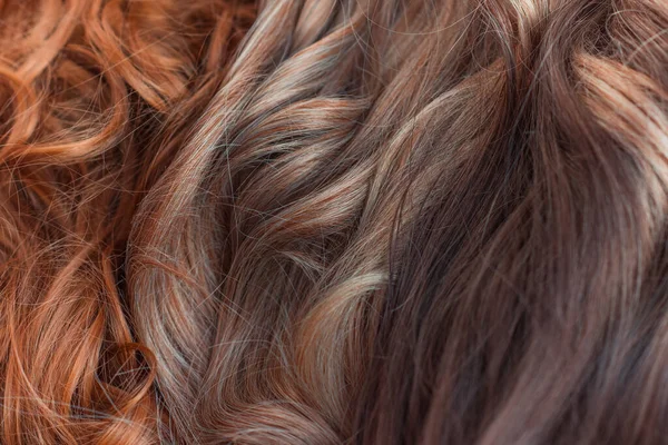 Perucas Cabelo Natural Sintético Conceito Beleza Feminina — Fotografia de Stock