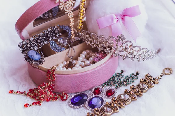 Beauty Trends Fancy Sieraden Details Set Van Schoonheid Elementen Andere — Stockfoto