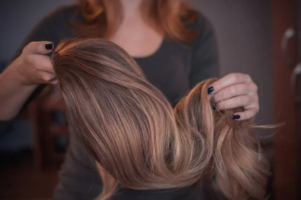 Perruques Cheveux Concept Beauté Femmes — Photo