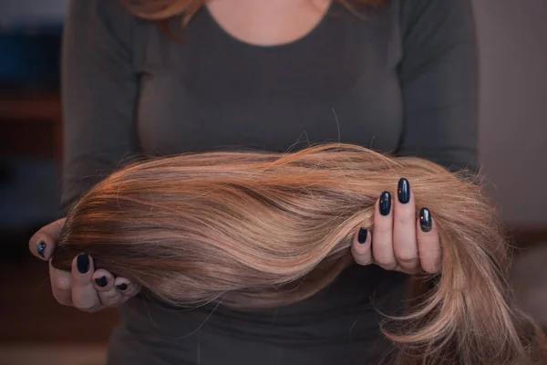 Perucas Cabelo Conceito Beleza Feminina — Fotografia de Stock