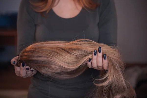 Perucas Cabelo Conceito Beleza Feminina — Fotografia de Stock