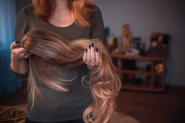 Perruques Cheveux Concept Beauté Femmes — Photo