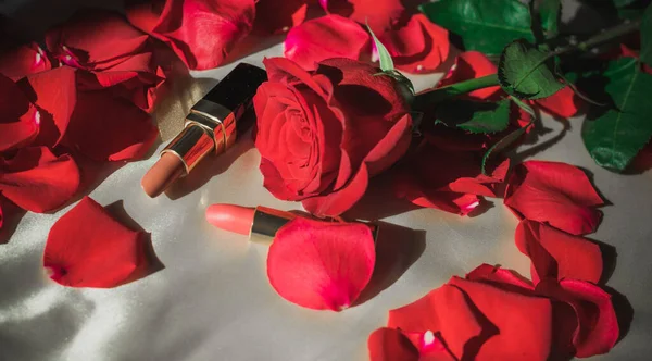 Moderne Beauty Trends Hübsche Lippenstifte — Stockfoto
