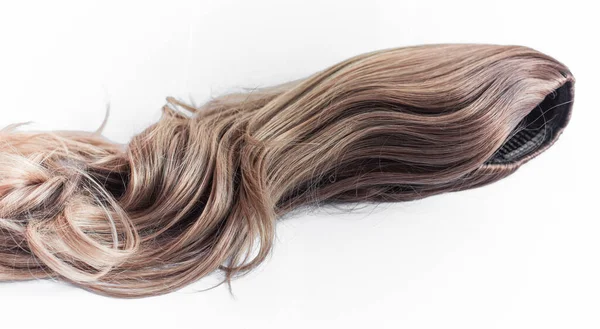 Perucas Cabelo Natural Sintético Conceito Beleza Feminina — Fotografia de Stock