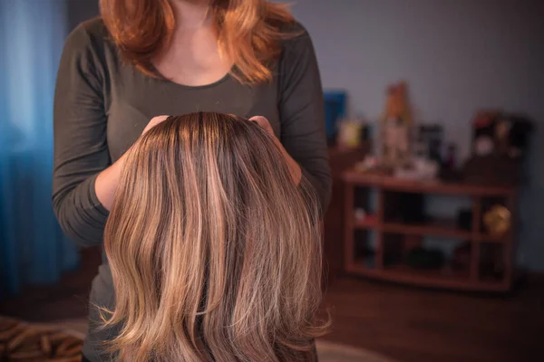 Pelucas Pelo Concepto Belleza Para Mujer — Foto de Stock