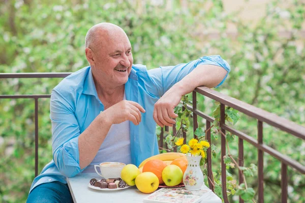 Olgun Yaşlı Adam Hayatı Yaşam Tarzı Konsepti Yaşlı Insanlar Hayat — Stok fotoğraf