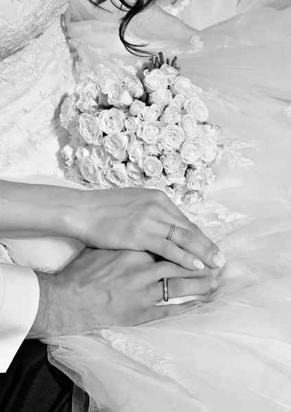 Momenti Magici Matrimonio Storia Amore Matrimonio Felice Matrimonio Dettagli Eleganti — Foto Stock