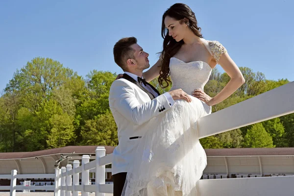 Büyülü Düğün Anları Aşk Hikayesi Mutlu Evlilikler Düğün Stili Detaylar — Stok fotoğraf