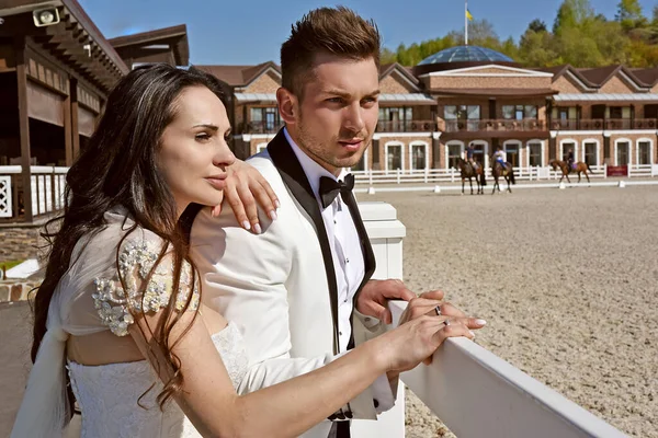 Magische Hochzeitsmomente Liebesgeschichte Glückliche Heirat Stilvolle Details Elemente Und Schönheiten — Stockfoto