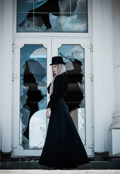 Atmosphère Gothique Parfaite Inspiration Style Victorien Sombre Idées Halloween Pour — Photo