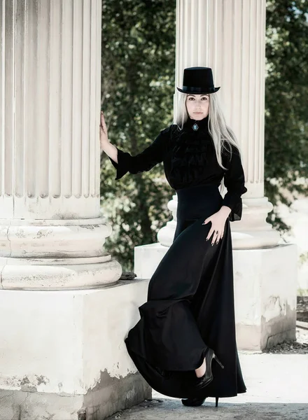 Atmosphère Gothique Parfaite Inspiration Style Victorien Sombre Idées Halloween Pour — Photo