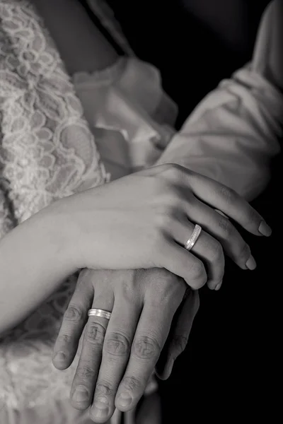 Concept Wedding Proposing Marry Ring Hands Declaring His Feelings Saying — Stock Photo, Image