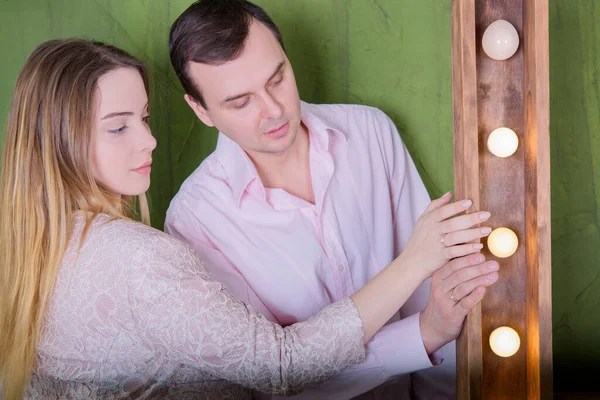 Concept Wedding Proposing Marry Ring Hands Declaring His Feelings Saying — Stock Photo, Image