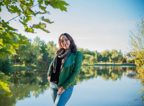 Além Tamanho Agradável Americano Asiático Aparência Mulher Elegante Aproveite Vida — Fotografia de Stock