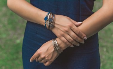 Aksesuar ve mücevher, güzellik ve moda konsept
