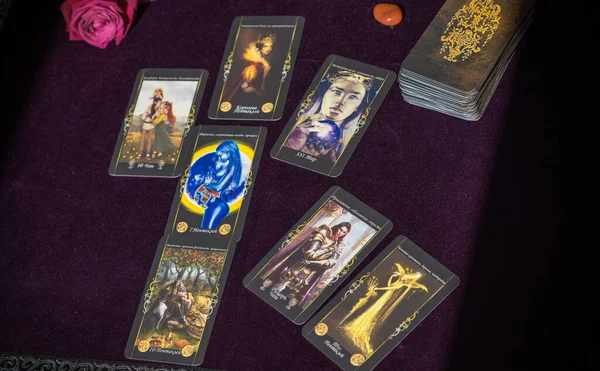 Tarot magic, attracting love, man, groom, marriage .... mystical attributes , magic for own happiness . Esoteric concept