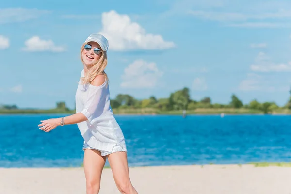 Summer vibes and joyful moments. Girl enjoying a life, modern world and lifestyle