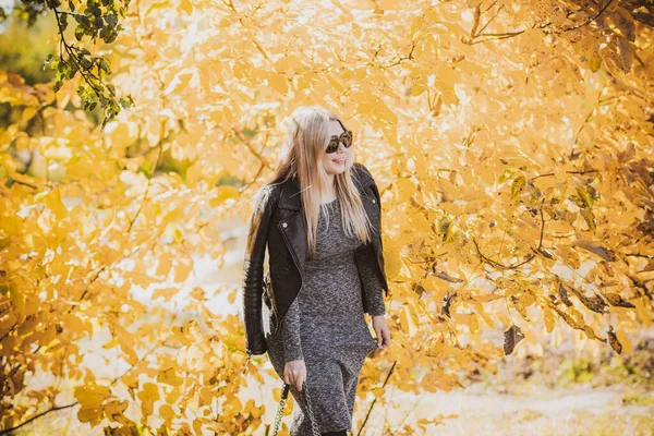 Herfst Herfstseizoen Casual Stijl Voor Size Vrouwen Modieuze Kleding Outfit — Stockfoto