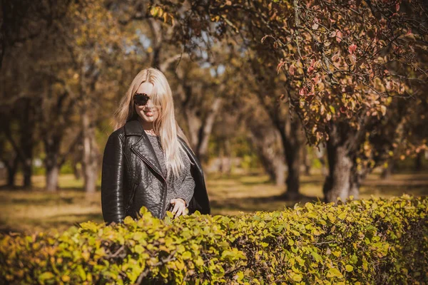 Herbst Herbst Lässiger Stil Für Size Frauen Modische Kleidung Und — Stockfoto