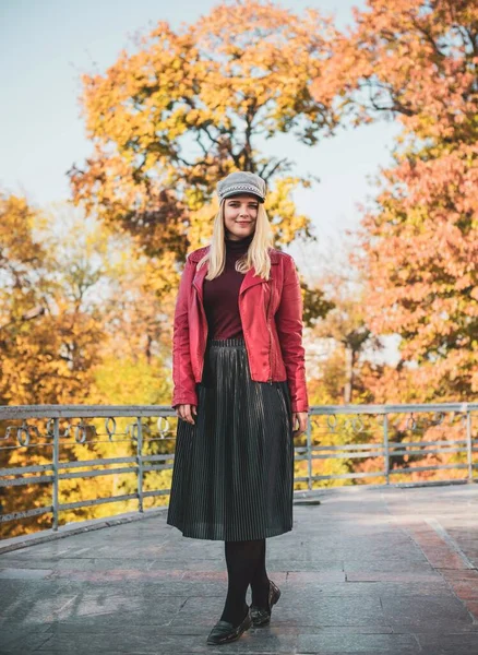 Осень Осень Сезон Случайный Стиль Плюс Размер Женщин Элементы Модной — стоковое фото