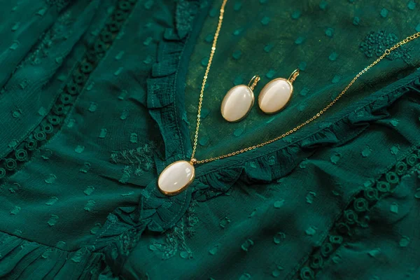 Accessoire Sieraden Schoonheid Modieus Concept Chique Details Voor Outfit — Stockfoto